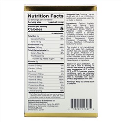 California Gold Nutrition, HydrationUP, смесь для приготовления электролитического напитка, цитрус, 20 пакетиков по 4,4 г (0,16 унции)
