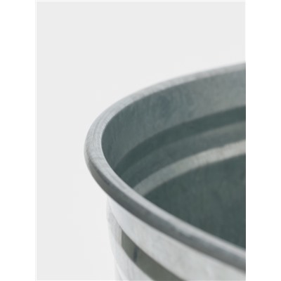 Таз для бани, круглый, оцинкованная сталь, 38 л