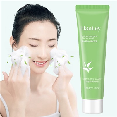 Пенка для умывания с зеленым чаем Hankey, 60 гр.