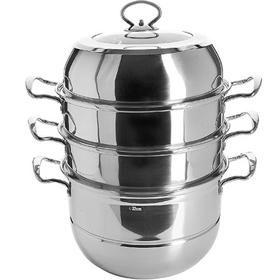 30905 Мантоварка 3х-ярусная 12,4л 32 см нерж/ст MB (х4)