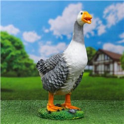 Садовая фигура "Гусь кричащий" 18х20х44см