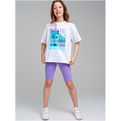 Брюки трикотажные для девочек (легинсы укороченные)