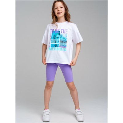 Брюки трикотажные для девочек (легинсы укороченные)