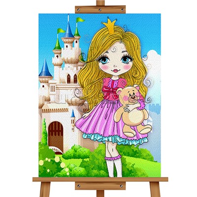 Набор для рисования "Картина по номерам 30х20 см. Принцесса"