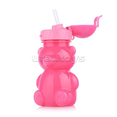 Бутылка для воды и других напитков 350 мл. "Мишка" в ассортименте