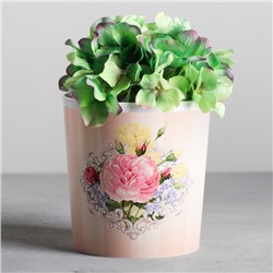 Кашпо для цветов «Винтаж», 1.6 л, d=14 см, h=14 см, пластиковое