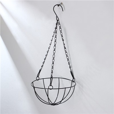 Кашпо подвесное, d=20 см, с кокосовым вкладышем, «Полусфера»