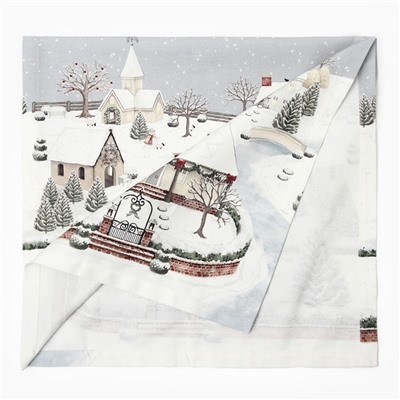 Дорожка «Этель» «Зимняя деревня» 40×149 см, 100% хл, саржа 190 г/м²