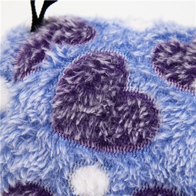 Домик для грызунов «Сердце», из флиса, 10×15 см, фиолетовый