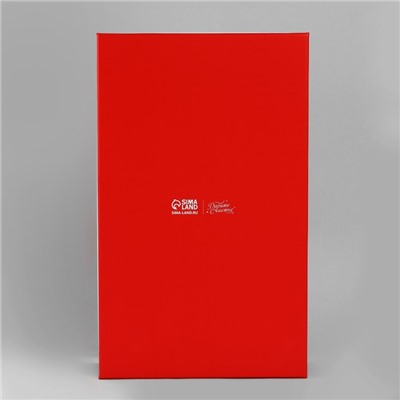 Коробка новогодняя подарочная «Тёплых праздников», 32.5×20×12.5 см