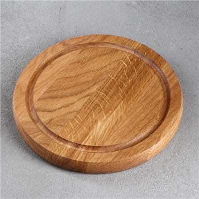 Тарелка-доска для подачи «Вселенная», d=20 см, массив ясеня