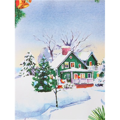 Пакет подарочный новогодний «Снегирь на ветке», 11.5×14.5×6.5 см