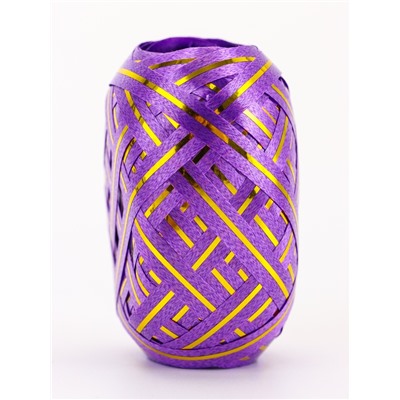 Лента упаковочная, с полосой, микс, 0.5 см × 10 м, набор 6 шт.