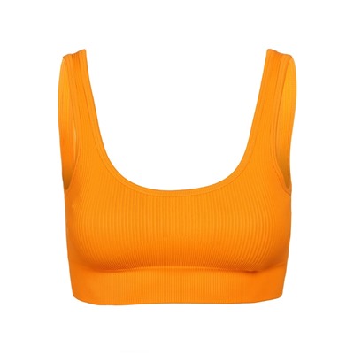 Топ спортивный в рубчик женский ONLYTOP, размер S, абрикосовый