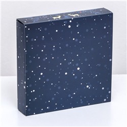 Коробка под 16 конфет «Новогодняя», 17.5×17.5×3.5 см