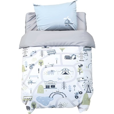 Постельное бельё ясельное «Крошка Я. Карта города», бязь