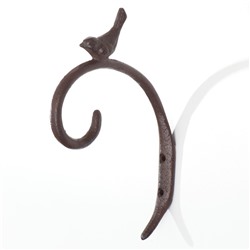 Крючок декоративный настенный «Птица», чугун, 14×23×2.5 см