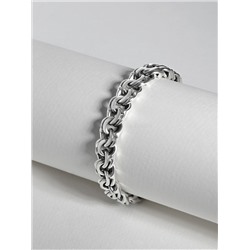 Браслет из чернёного серебра - Бисмарк, 23 см 925 пробы БРБ17023ч