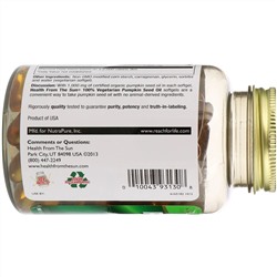 Health From The Sun, Тыквенное масло, 90 Вегетарианских мягких таблеток