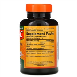 American Health, Ester-C, 500 мг, 225 вегетарианских таблеток