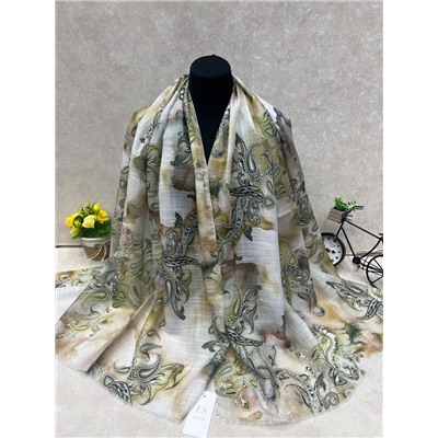 Легкий платок на голову и шею, мультицвет