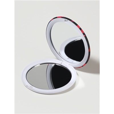 Зеркало складное «Поцелуи», d=7.3 см, с увеличением х2, рисунок МИКС