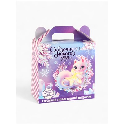 Сладкий детский новогодний подарок «Сказочный год»: шоколадные конфеты + заготовка для открытки, 500 г