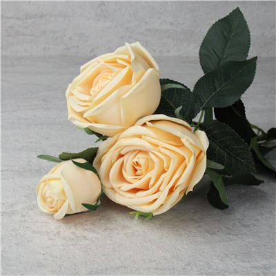 Цветок искусственный Пионовидная роза 73 см / GR-006 /уп 12/144/силикон