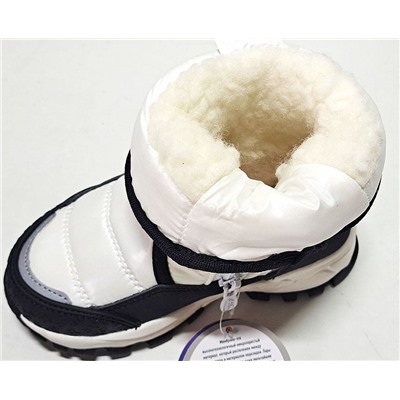 AL8241 бел Ботинки зима для девочек (26-31)/6