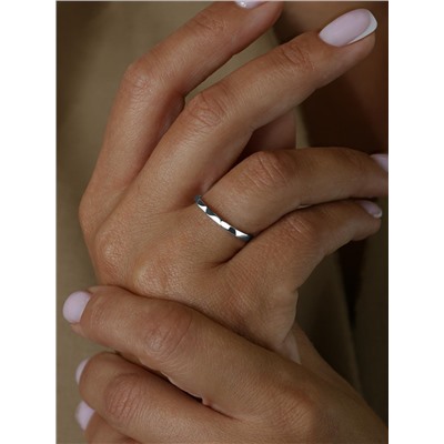 Кольцо из серебра родированное 925 пробы К-3547-Р