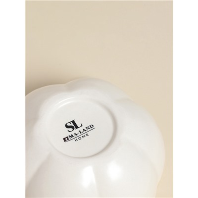 Салатник SL Home «Осенний бриз», 450 мл, 13×7 см, доломит, белый