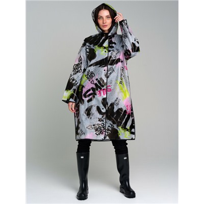 Плащ из полимерного материала для женщин (дождевик)