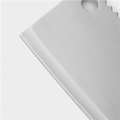 Нож-топорик кухонный Доляна «Лидер», двустороннее лезвие, 17×7 см