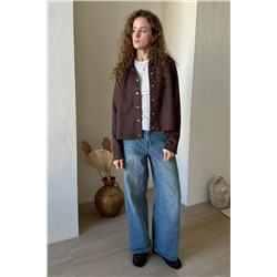 Жакет эко-замша  BASE101/02/Коричневый