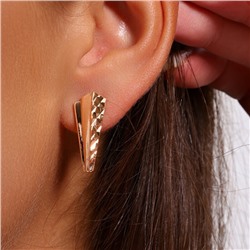 Комплект ювелирной бижутерии коллекция "Дубай" серьги и кольцо 19 р, покрытие позолота, арт.314.894-19