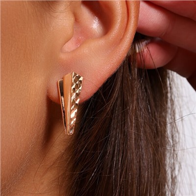 Комплект ювелирной бижутерии коллекция "Дубай" серьги и кольцо 19 р, покрытие позолота, арт.314.894-19