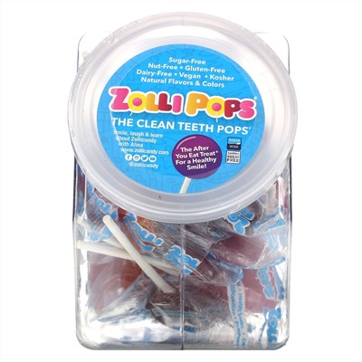 Zollipops, The Clean Teeth Pops, Assorted, 23 Pops, 5.2 oz