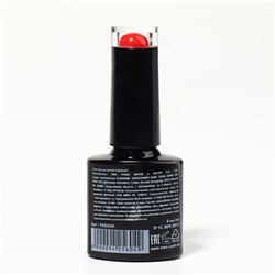 Гель лак для ногтей, однотонный, трехфазный, 8 мл, LED/UV, красный (130)