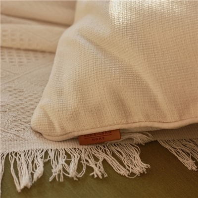 Наволочка декоративная SL Home Organic, 45×45 см, белая