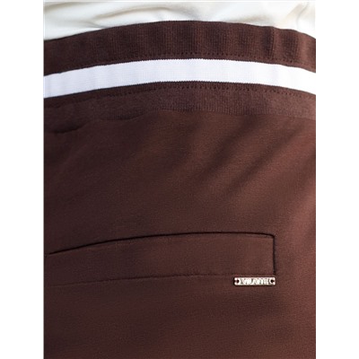 Брюки прямые со стрелками из премиального футера двухнитки с эластаном