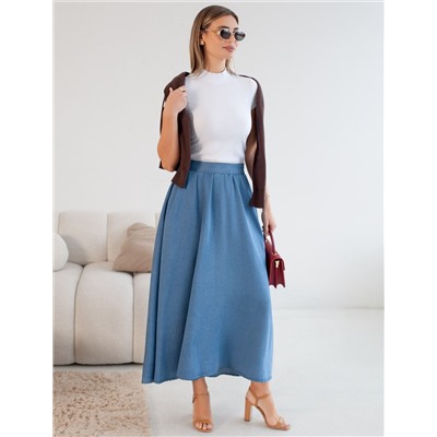 Футболка из фактурного трикотажа в рубчик