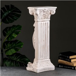 Колонна декоративная «С девушкой», гипс, состаренная, 65 см