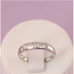 Кольцо родий H01-13758 размер 16 17 17,5 18