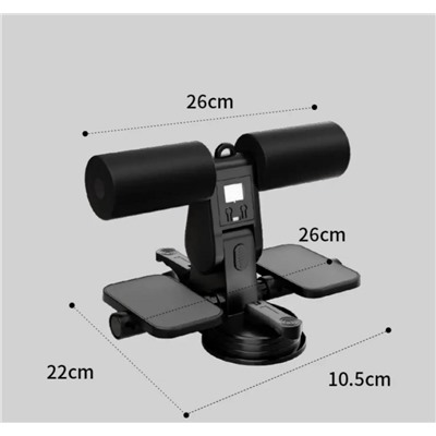 Тренажер для пресса с двойными присосками, регулируемой высотой
