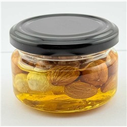 Ассорти: миндаль, фундук, кешью в меду 100 гр.