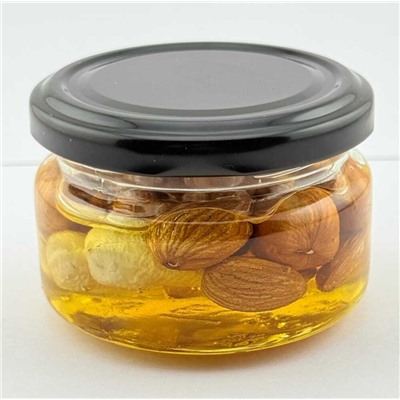 Ассорти: миндаль, фундук, кешью в меду 100 гр.