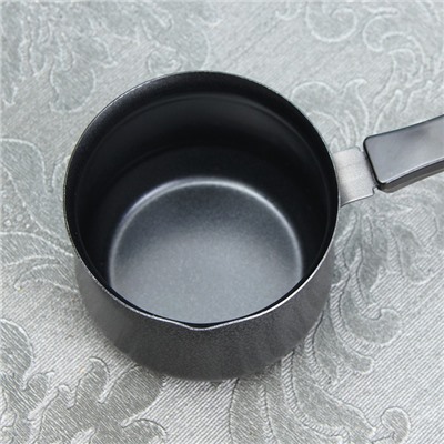 Турка «Мортен», 500 мл, 20×9.5×7.5 см, пластиковая ручка, антипригарное покрытие, чёрная