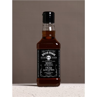 Гель для душа виски «Крутой мужик», 250 мл, аромат мужского аромата, Чистое счастье