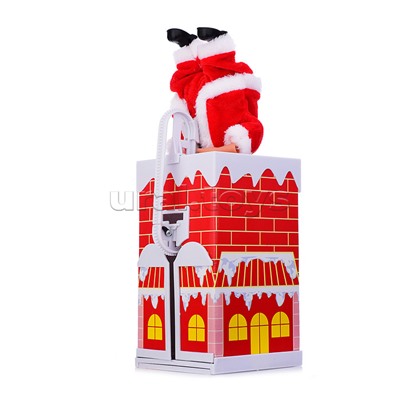 Музыкальный Дедушка поднимается по дымоходу, в коробке