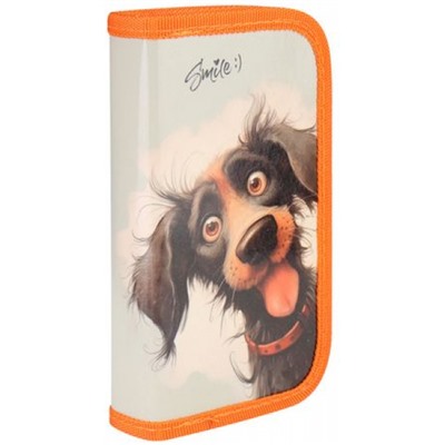 Пенал 4-х ств. 190х105 мм "ВЕСЕЛАЯ СОБАКА" ламинированный картон ПН-1733 Проф-Пресс